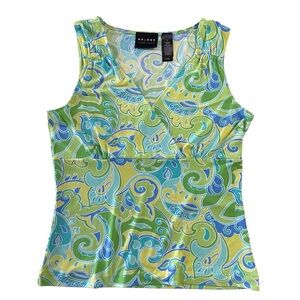 90s Y2K Bright Paisley Tank Top